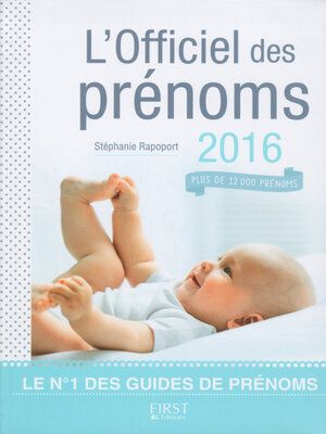 cover image of L'Officiel des prénoms 2016